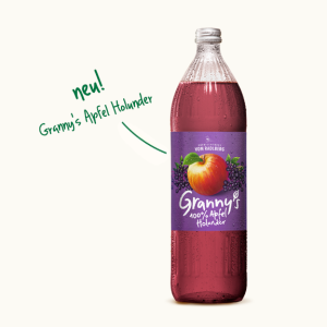 Neu im Sortiment: Granny's 100% Apfel Holunder
